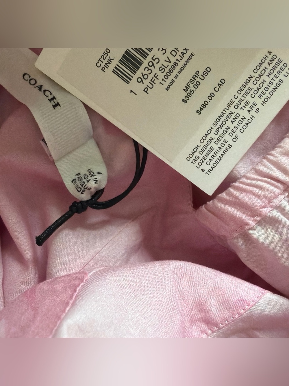 COACH Pink Dress - Picture 4 of 4